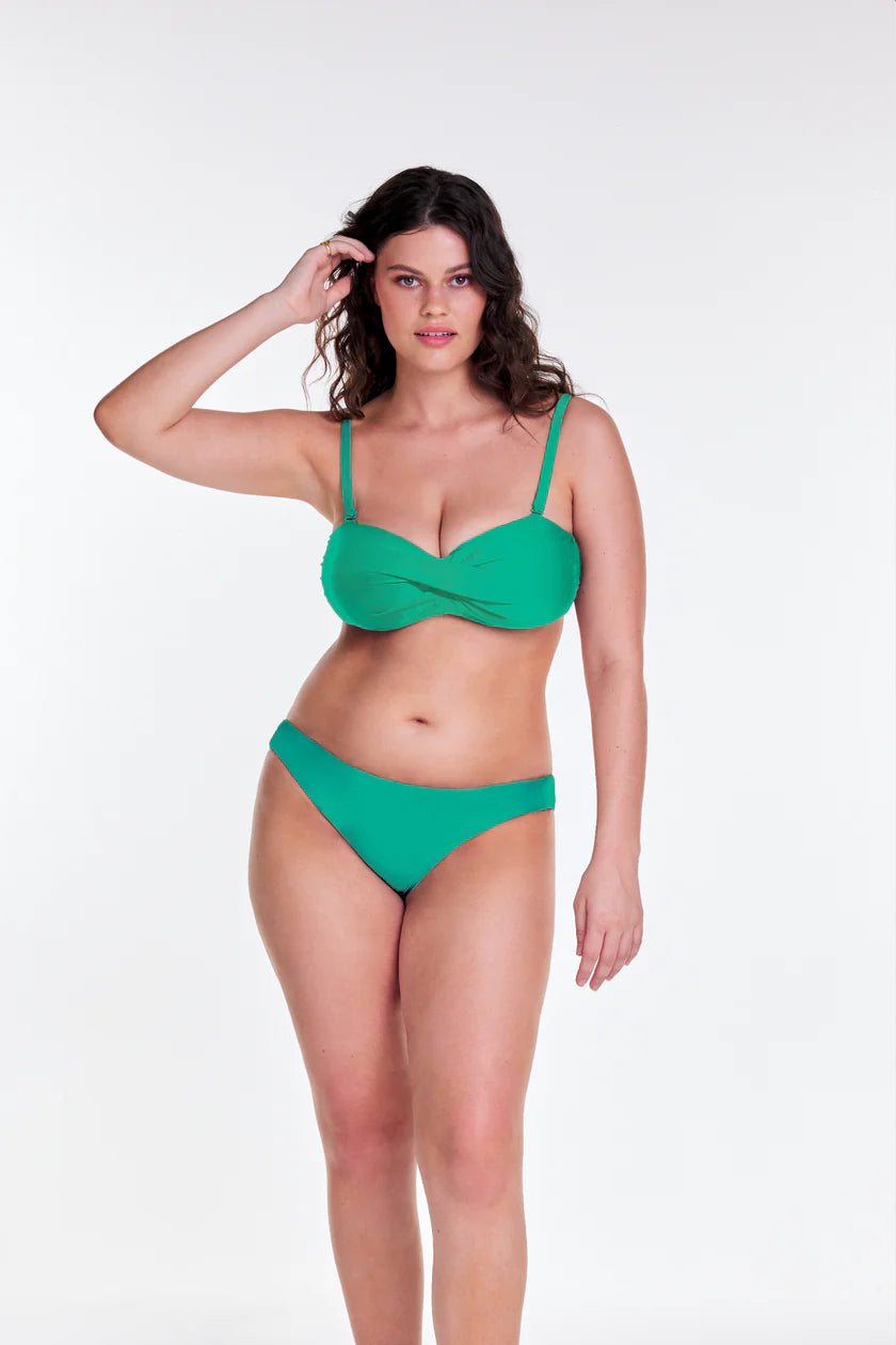 BASK - Twist Bandeau Top - JADE