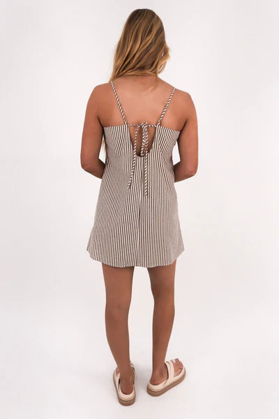 SILENT THEORY - SUNDAY MINI DRESS - CHOCOLATE