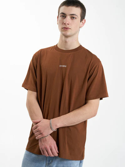 Thrills - Minimal Thrills Merch Fit Tee - CHESTNUT