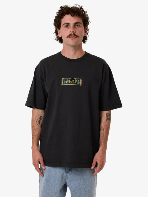 THRILLS - BEHIND IT ALL OVERSIZE FIT TEE - Pirate Black