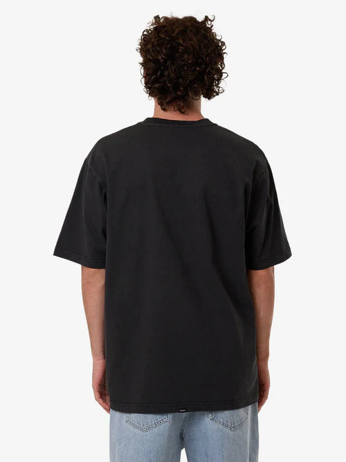 THRILLS - BEHIND IT ALL OVERSIZE FIT TEE - Pirate Black