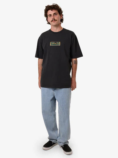 THRILLS - BEHIND IT ALL OVERSIZE FIT TEE - Pirate Black