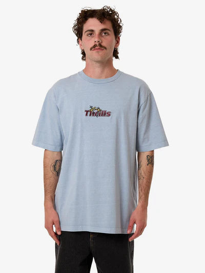 THRILLS - SOLACE OF NATURE OVERSIZE FIT TEE - Blue Fog