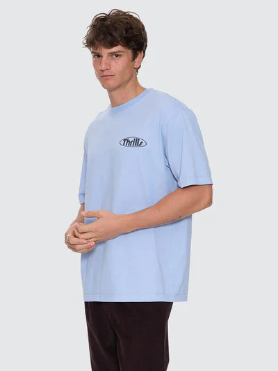 THRILLS - Val For The Win Oversize Fit Tee - PLACID BLUE