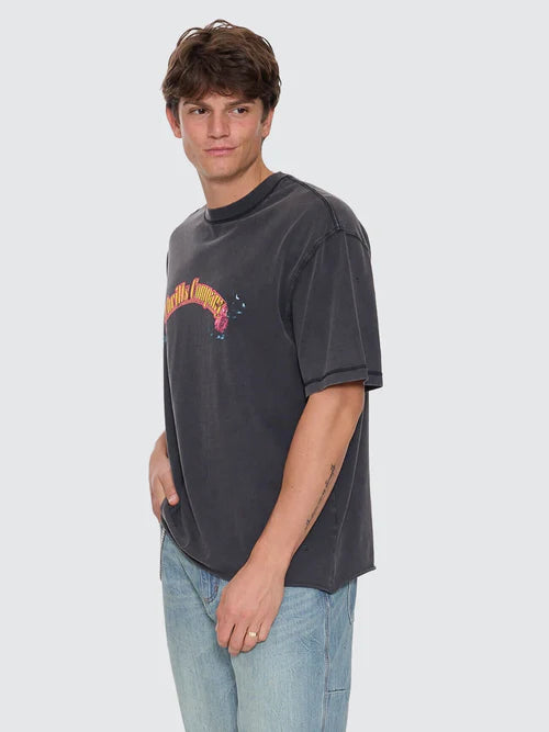 THRILLS - Fury Box Oversize Cropped Tee - TEMPLE GREY