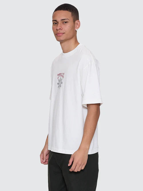 THRILLS - Stagger Box Fit Oversized crpped Tee - Snow White