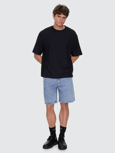 THRILLS - Heavy Voltage Slacker Relaxed Denim Short - Garage Blue