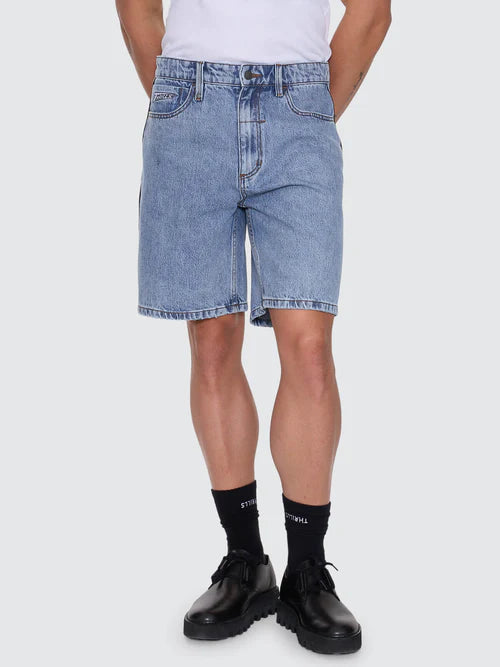 THRILLS - Heavy Voltage Slacker Relaxed Denim Short - Garage Blue