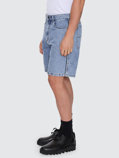 THRILLS - Heavy Voltage Slacker Relaxed Denim Short - Garage Blue