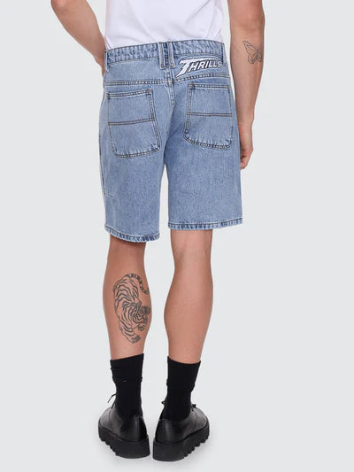 THRILLS - Heavy Voltage Slacker Relaxed Denim Short - Garage Blue