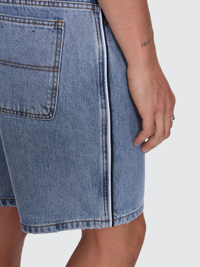 THRILLS - Heavy Voltage Slacker Relaxed Denim Short - Garage Blue