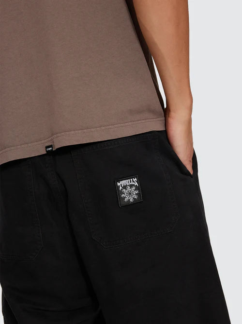 THRILLS - Stagger Big Slacker Cropped Pant - Black