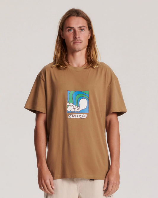 THE CRITICAL SLIDE SOCIETY - Washroom Tee - Cinnamon