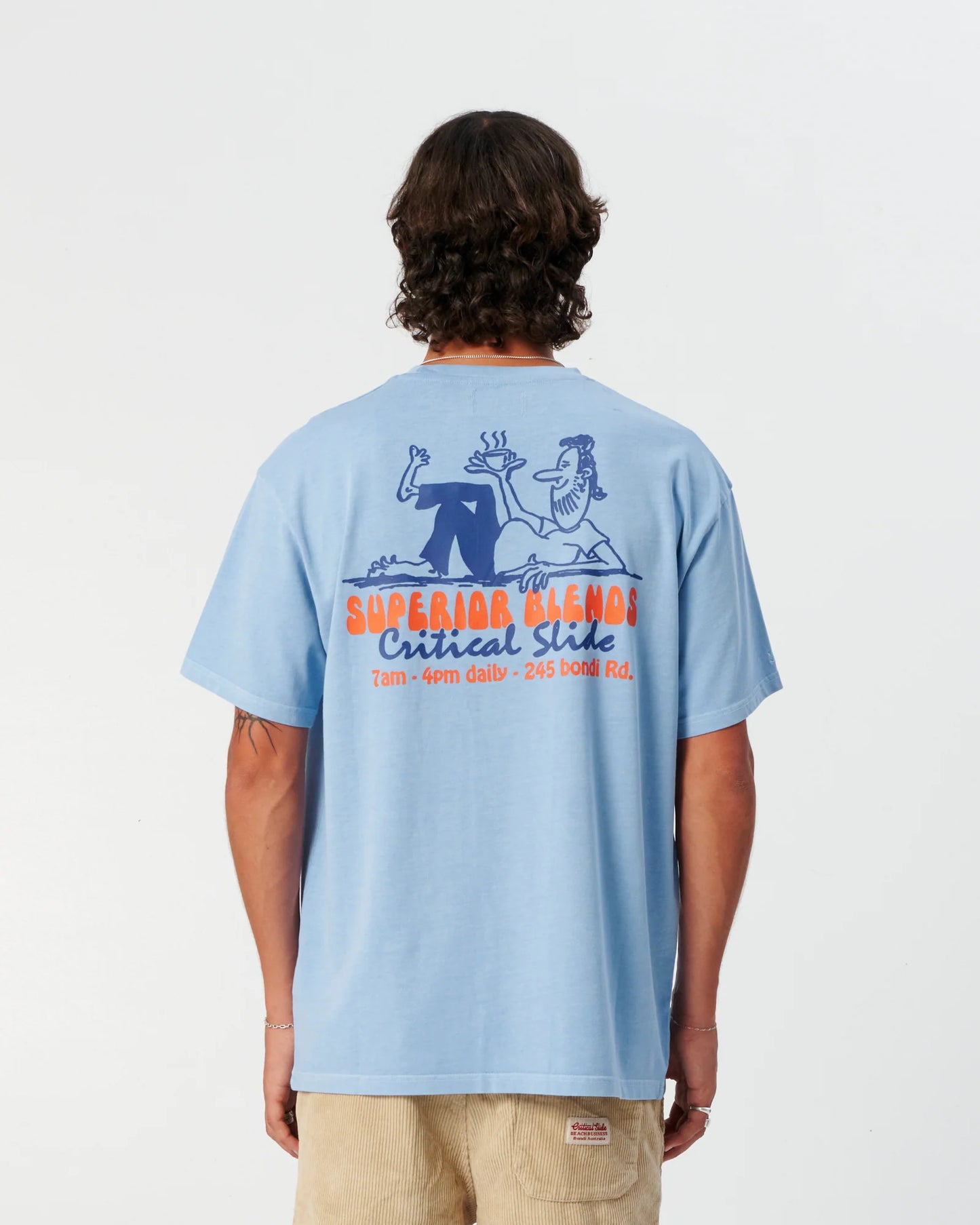 THE CRITICAL SLIDE SOCIETY - The Blends Tee - Powder Blue