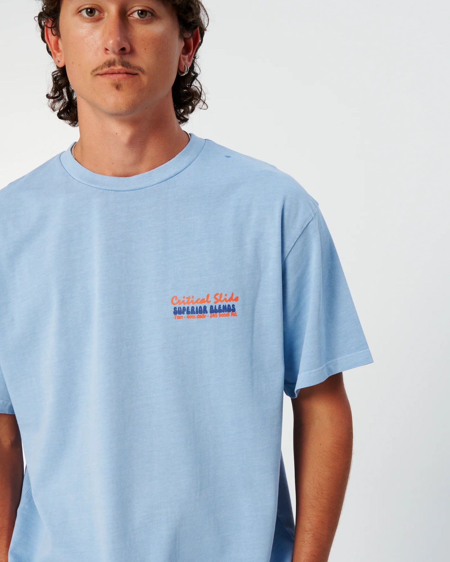 THE CRITICAL SLIDE SOCIETY - The Blends Tee - Powder Blue