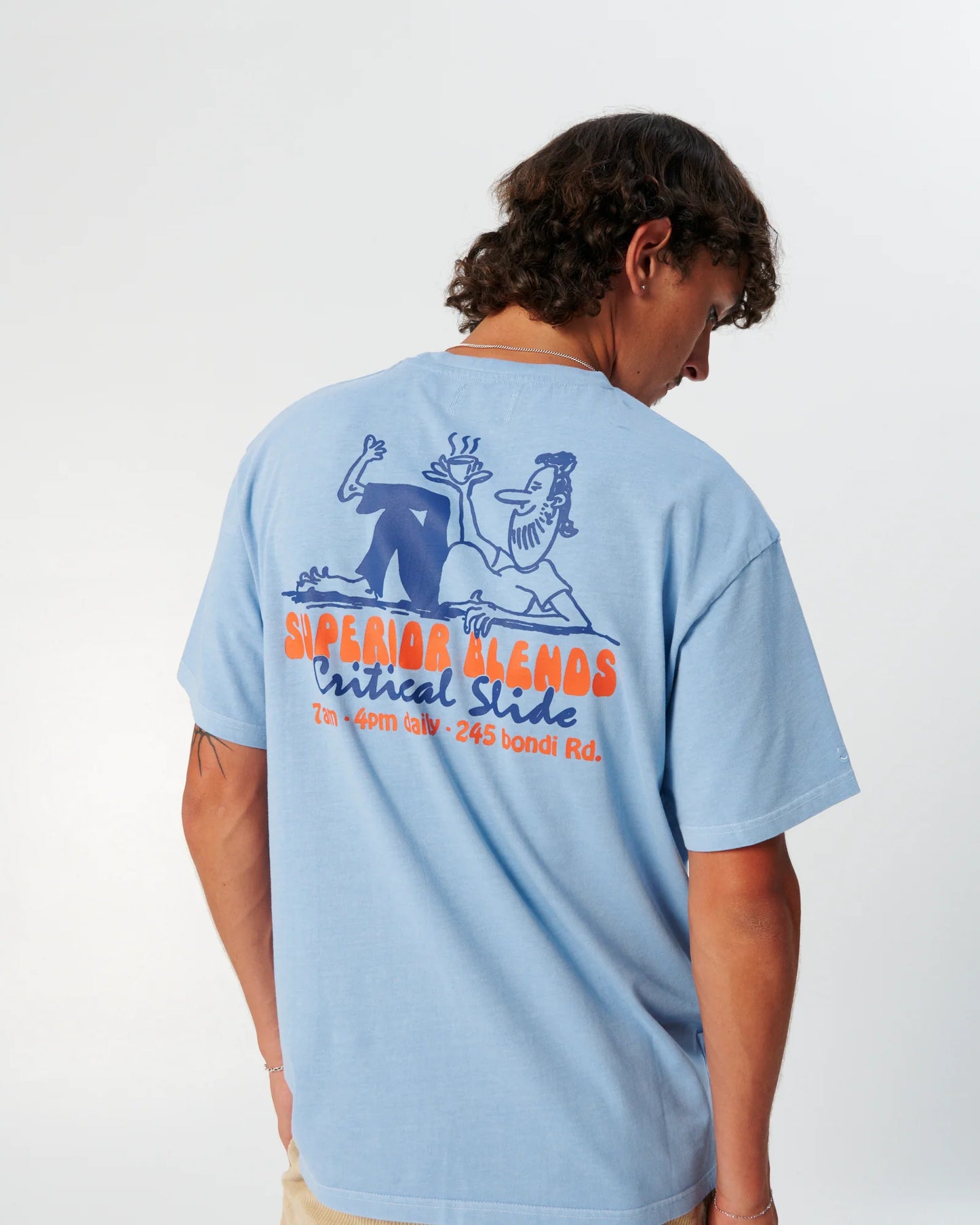 THE CRITICAL SLIDE SOCIETY - The Blends Tee - Powder Blue