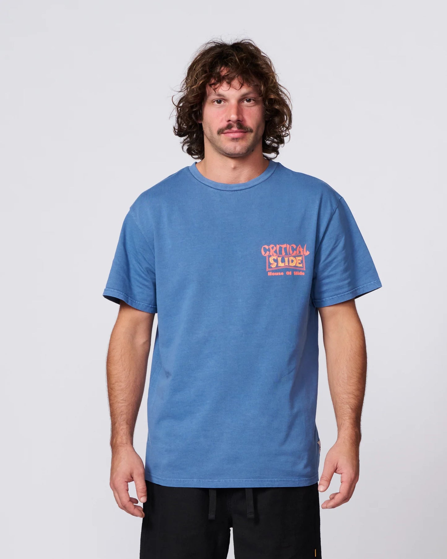THE CRITICAL SLIDE SOCIETY - Sun Cured Matchbox Tee - BLUE