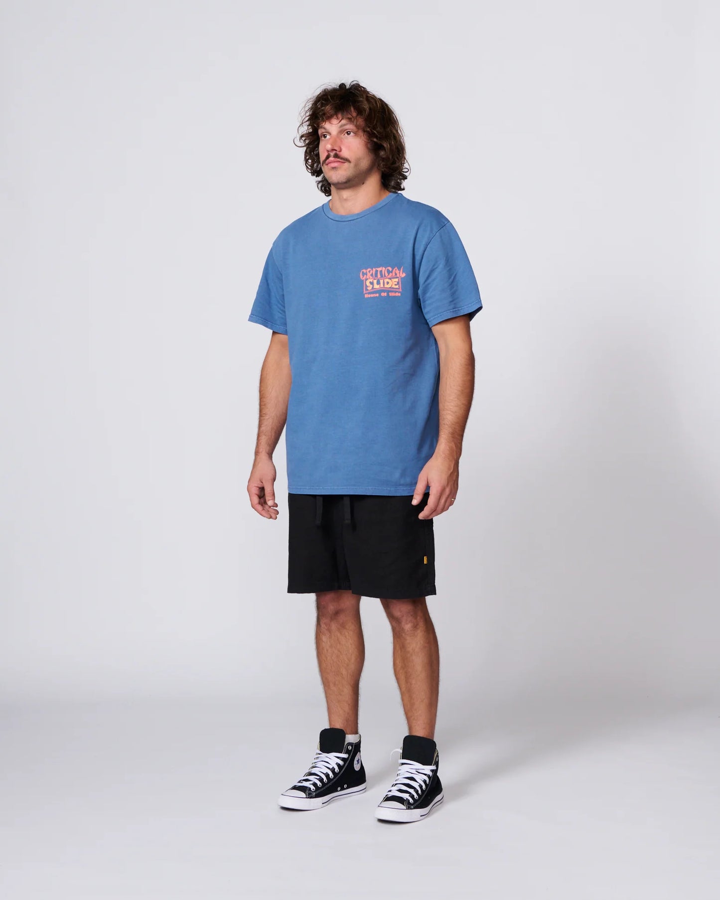 THE CRITICAL SLIDE SOCIETY - Sun Cured Matchbox Tee - BLUE