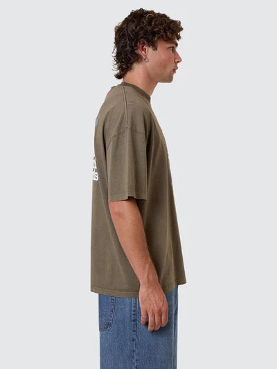 THRILLS - Cheap Thrills Box Fit Oversize Tee - Tarmac