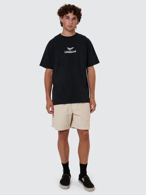 THRILLS - Paradise Before Anarchy Merch Fit Muscle Tee - Washed Black
