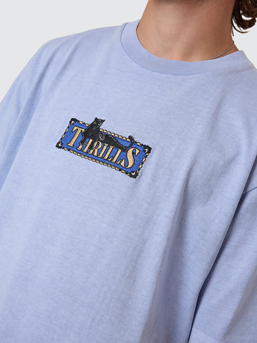 THRILLS - Pit Stop Oversize Fit Tee - Cornflower Blue