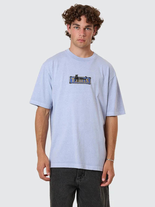 THRILLS - Pit Stop Oversize Fit Tee - Cornflower Blue