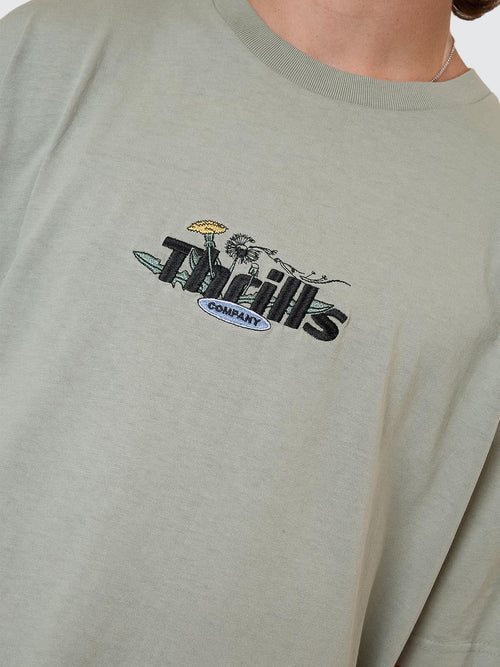 THRILLS - Make A Wish Oversize Fit Tee - Dirty Sage