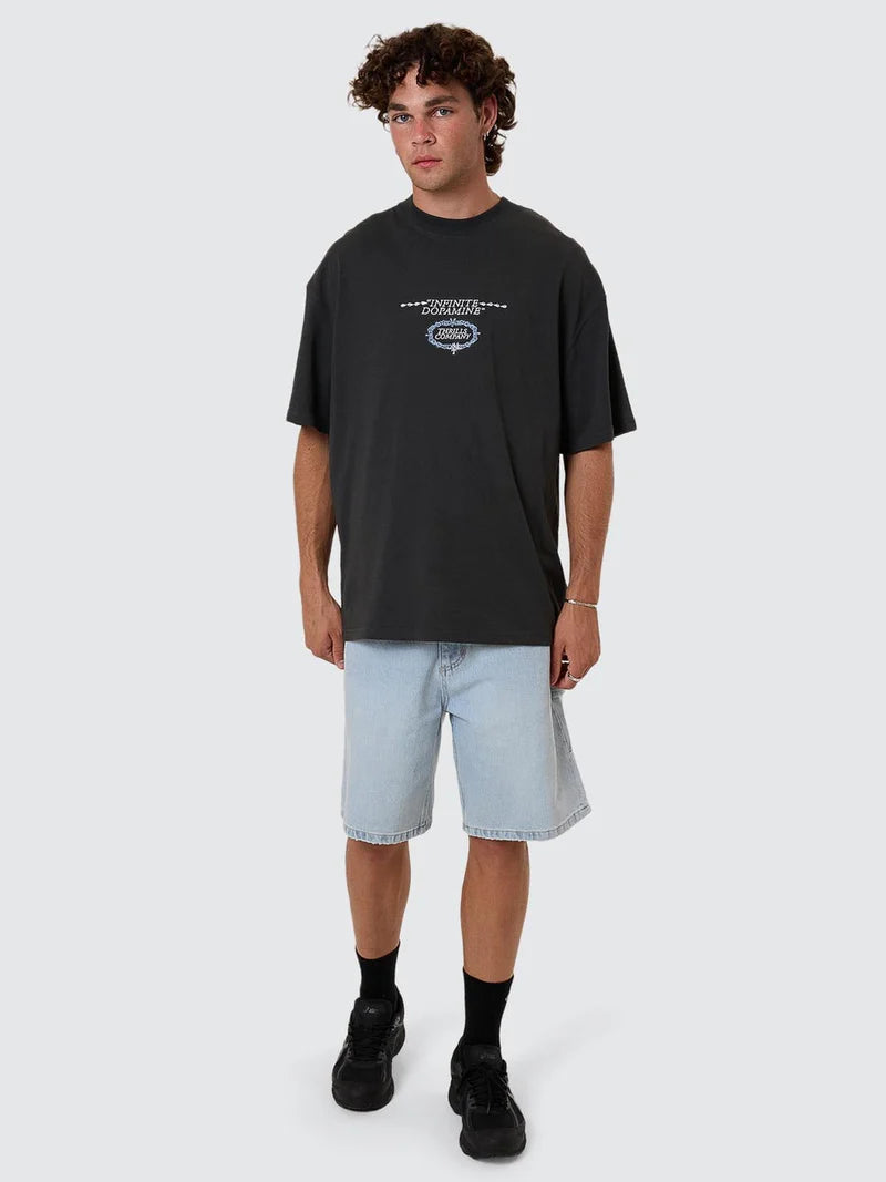 THRILLS - Infinite Dopamine Box Fit Oversize Tee - Pirate Black