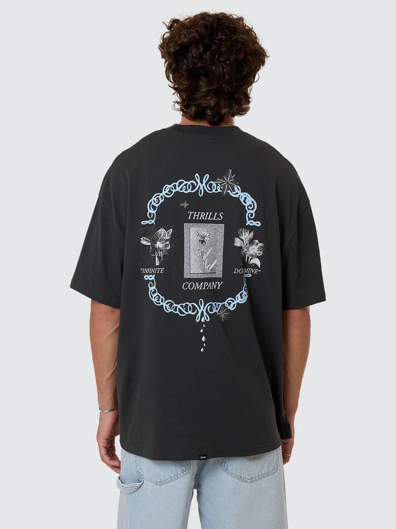 THRILLS - Infinite Dopamine Box Fit Oversize Tee - Pirate Black