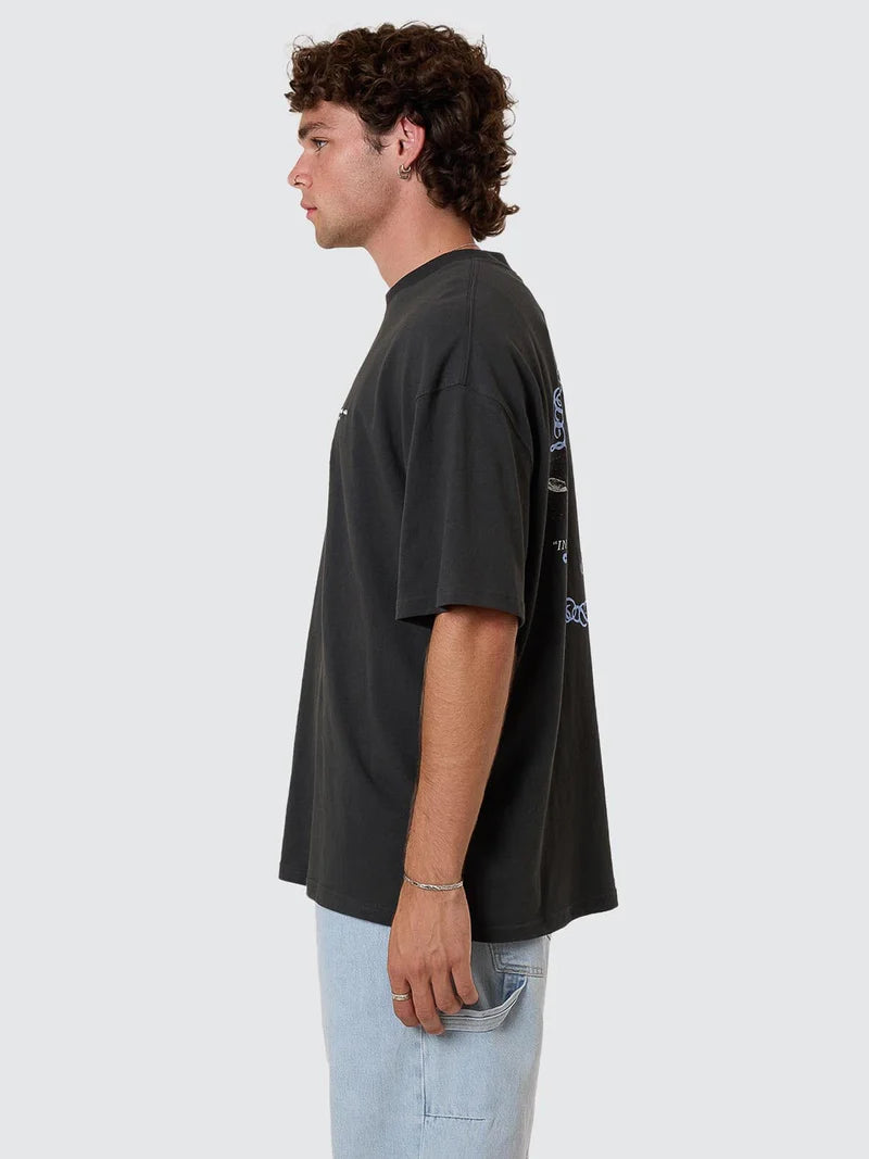THRILLS - Infinite Dopamine Box Fit Oversize Tee - Pirate Black