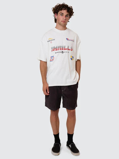 THRILLS - Anarchy In Paradise Cord Volley - Dark Charcoal