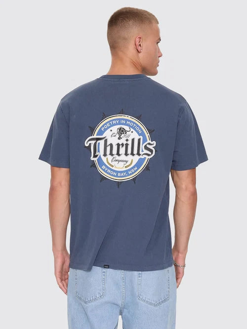 THRILLS - Twist Off Merch Tee - HERITAGE NAVY