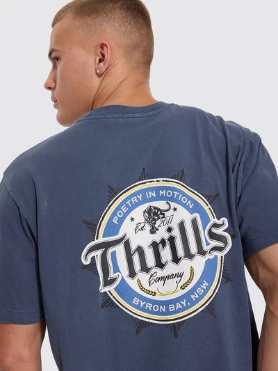THRILLS - Twist Off Merch Tee - HERITAGE NAVY
