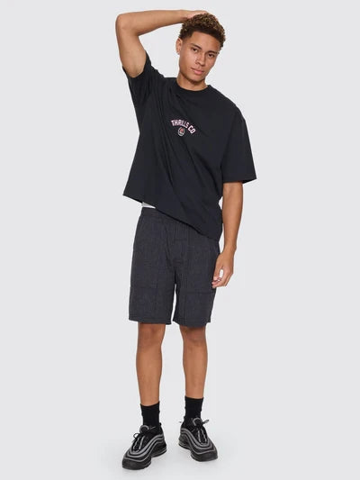 THRILLS - Tournament Of Roses Oversize Tee - WASHED BLACK
