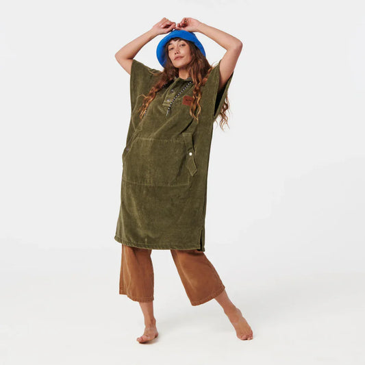SLOWTIDE - The Digs Changing Poncho - Green