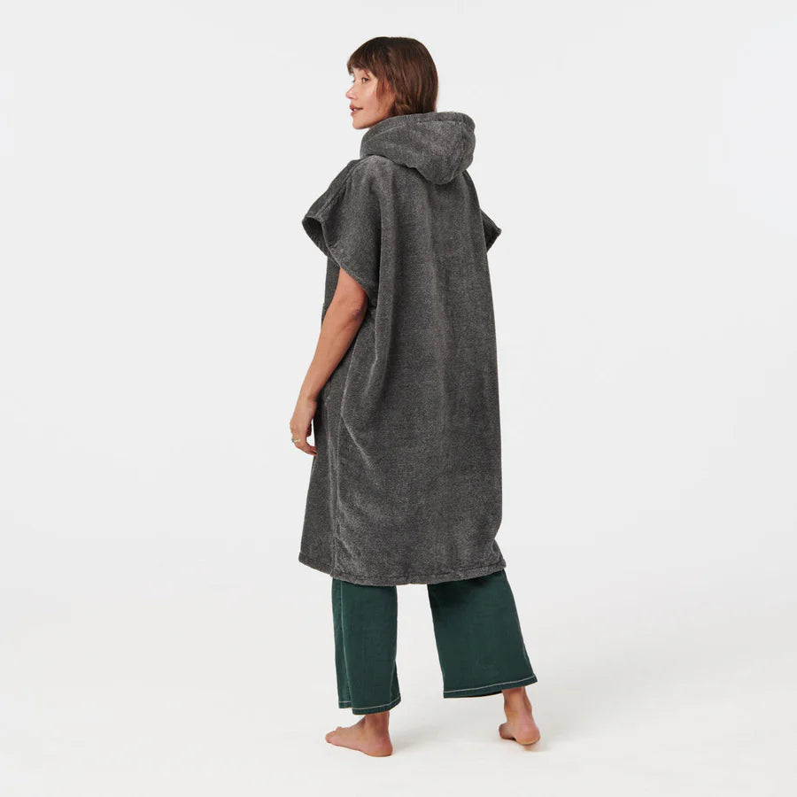 SLOWTIDE - The Digs Changing Poncho - Heather Grey