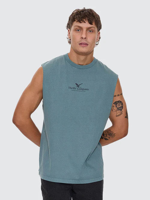 THRILLS - A Haven For The Restless Merch Fit Muscle Tee - Green Coast