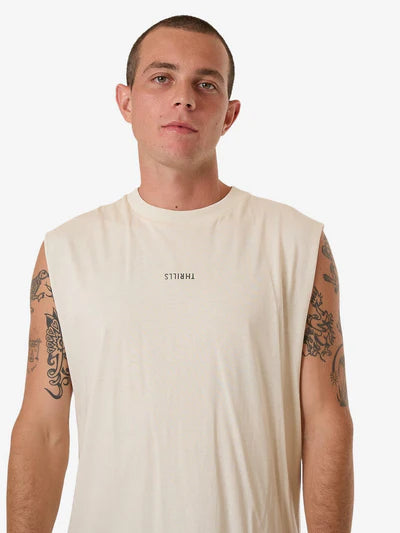 THRILLS - MINIMAL THRILLS MERCH FIT MUSCLE - HERTIGE WHITE