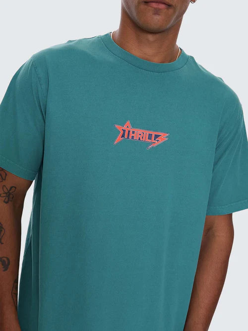THRILLS - Heavy Static Merch Tee - New Teal
