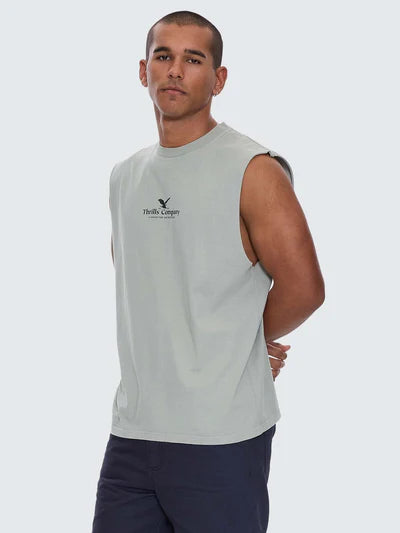 THRILLS - A Haven For The Restless Merch Muscle Tee - Dirty Sage