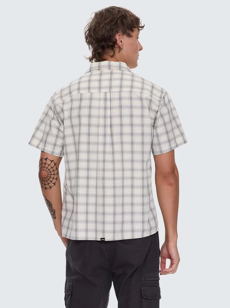THRILLS - Touch The Sky Check Short Sleeve Cropped Shirt