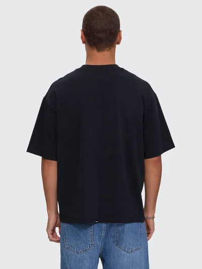 THRILLS - Spiraling Box Crop Tee - WASHED BLACK