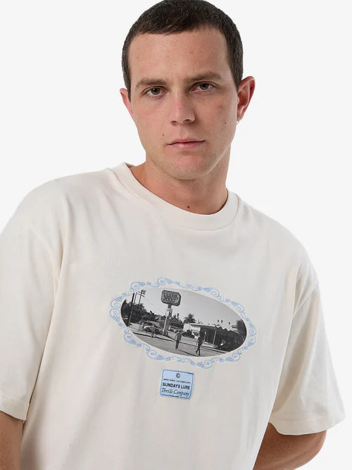 THRILLS - SUNDAYS LURE OVERSIZE FIT TEE - Heritage White