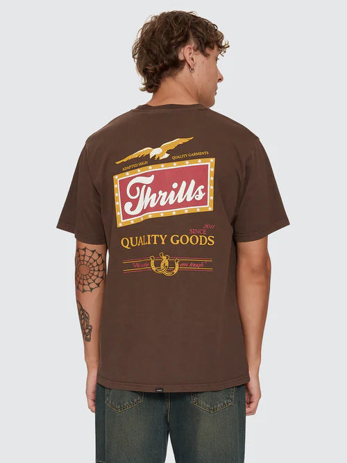 THRILLS - Make Em Tough Merch Tee - Postal Brown