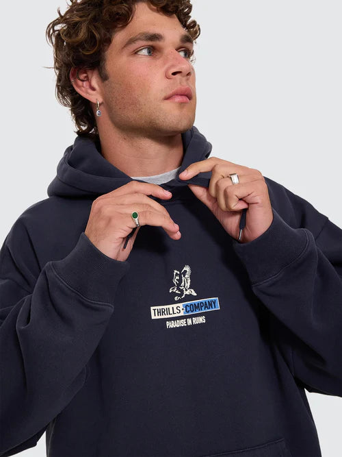 THRILLS - Risen Slouch Pull On Cropped Hood - Total Eclipse