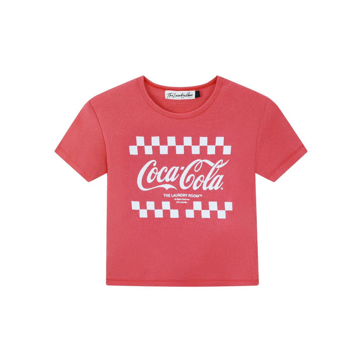 TEAM COCO COLA BABY TEE - VINTAGE RED