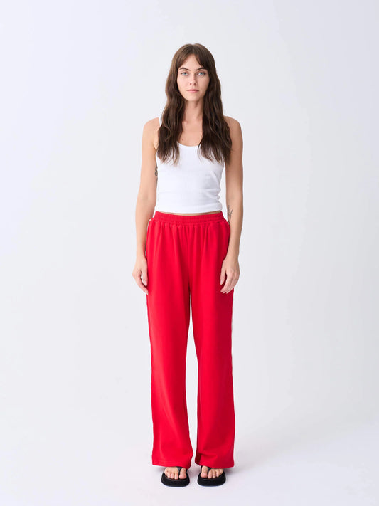 NEAR THE SEA - Racer Track Pant - Red