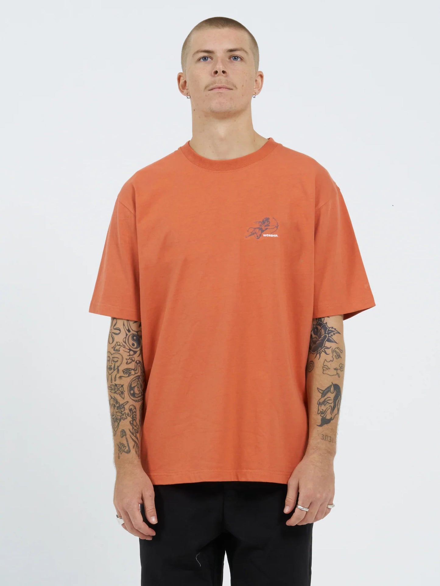 WORSHIP - Cherub Tee - Washed Orange