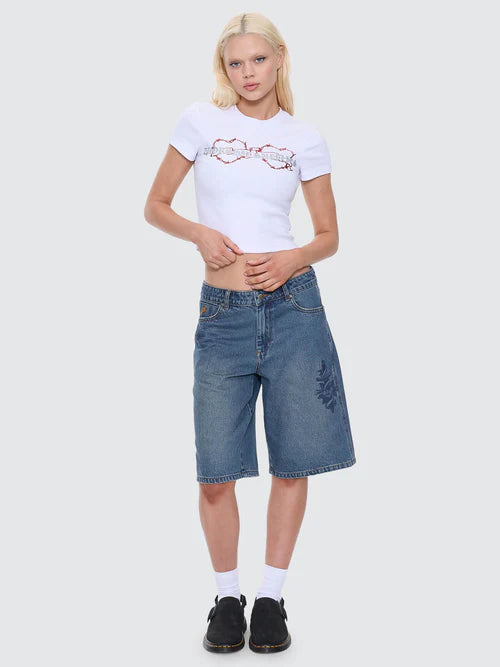 WORSHIP - Scratch Slim Fit Tee - White