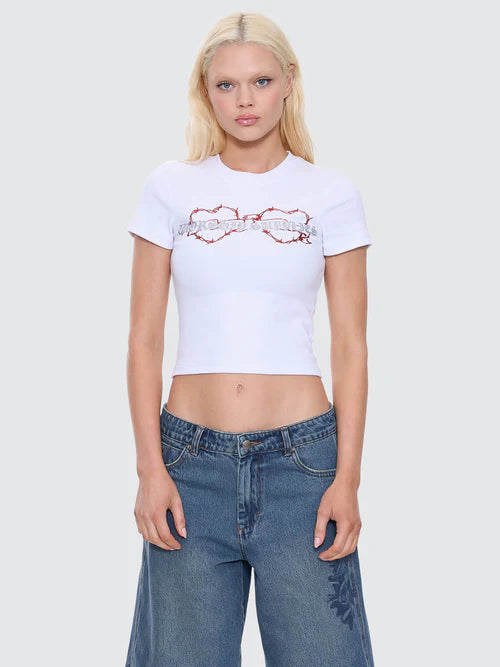 WORSHIP - Scratch Slim Fit Tee - White